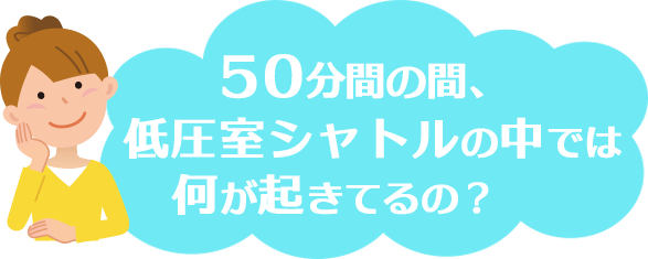 低圧室シャトルの中では何が起きてるの？